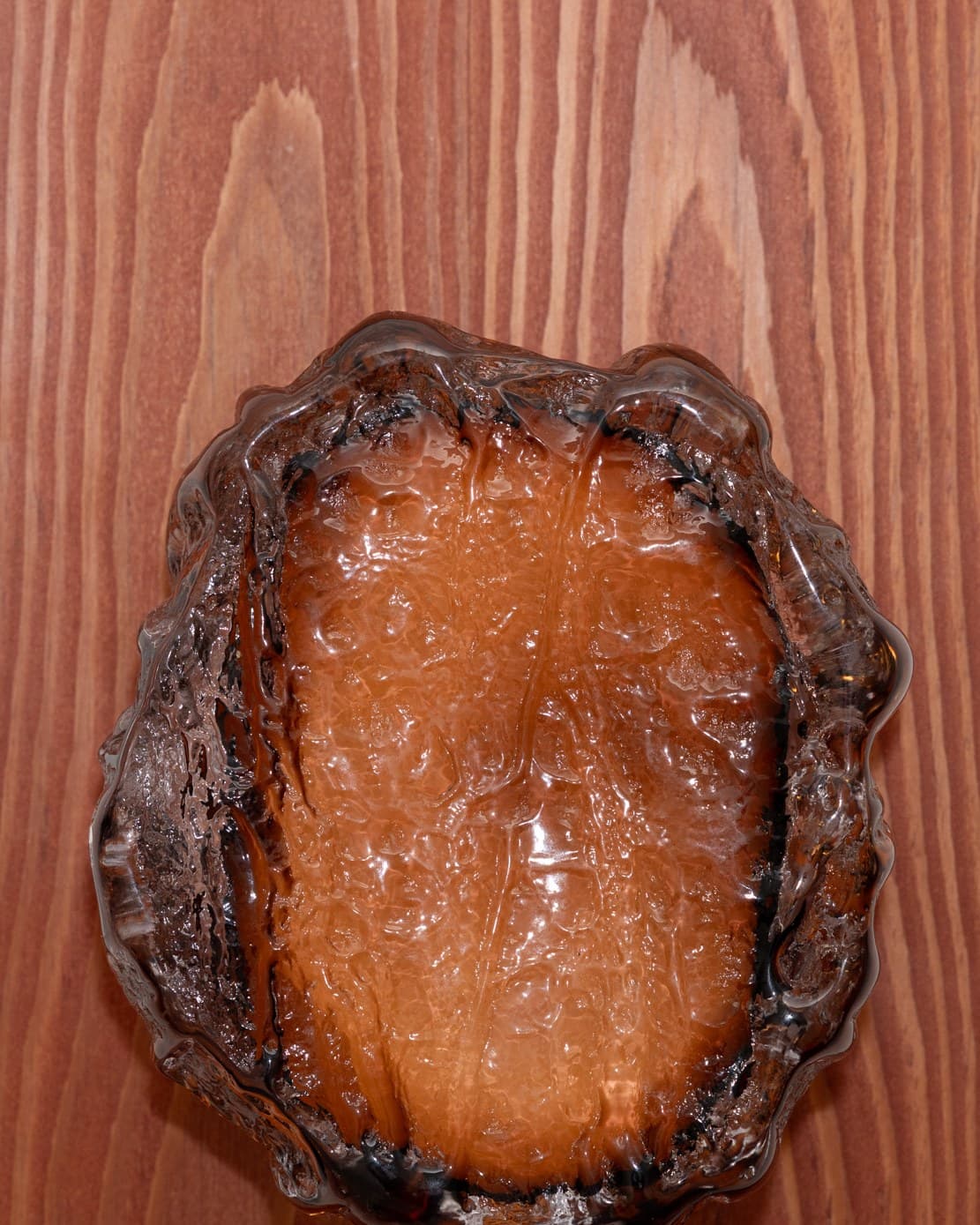 Amber pour on red cedar