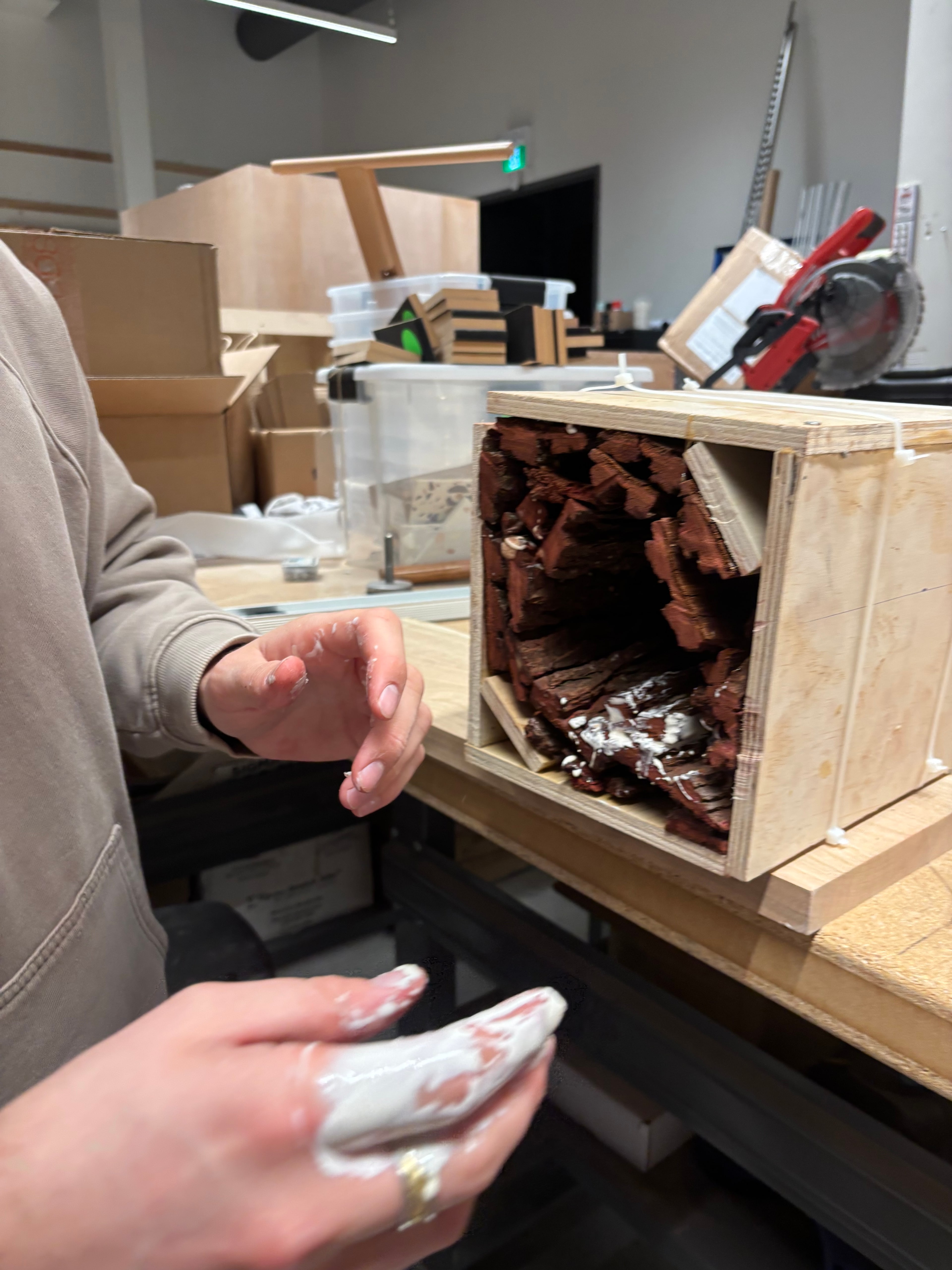 Packing the bark